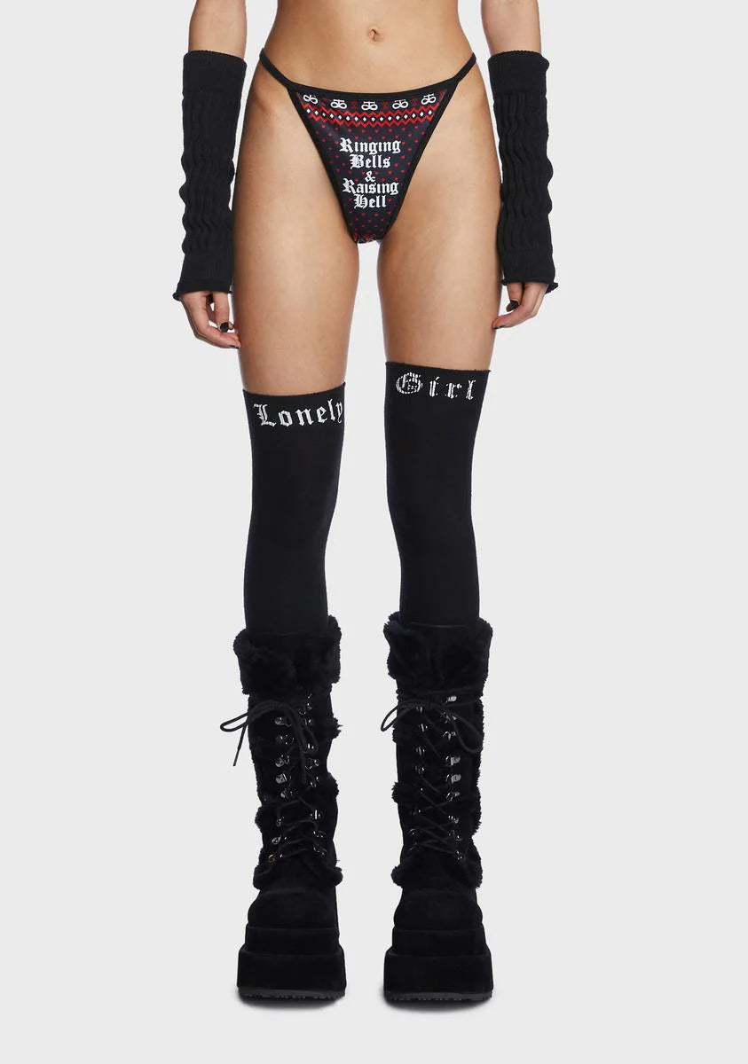 Ringing Bells and Raising Hell Christmas Thong