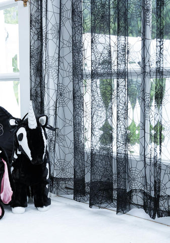 You Got Caught Spider Web Curtains