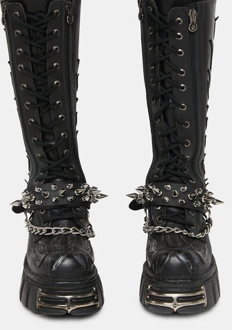 Mix Spiked Boot Straps Set