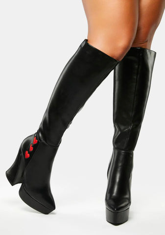 Wide Calf Love Potion Knee High Boots