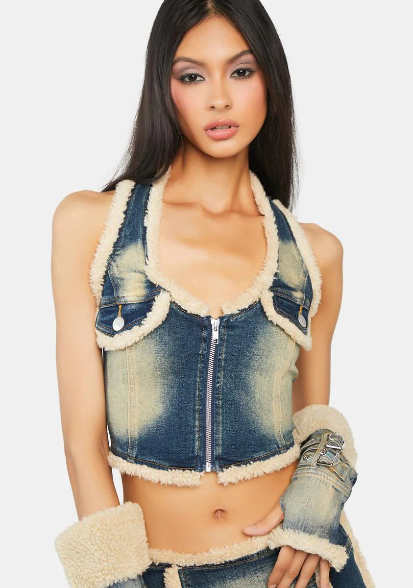 Lara Denim Top