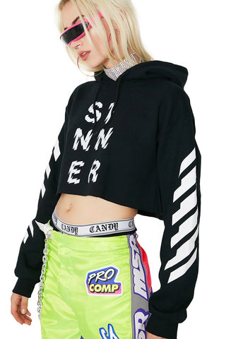 Sinner Cropped Hoodie