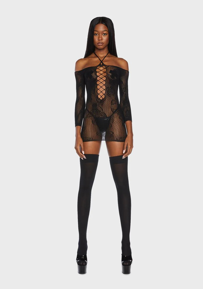 Come On Over Sheer Bodystocking