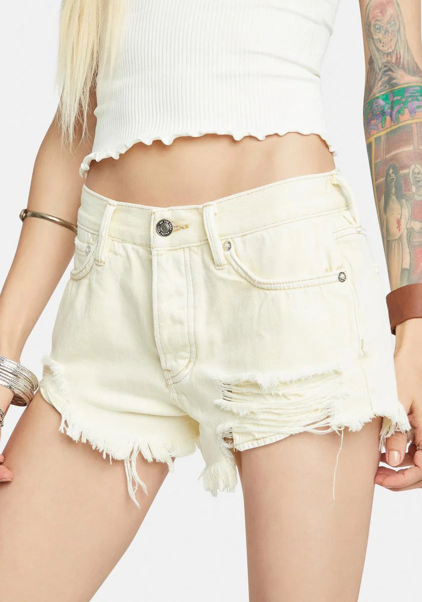 Loving Good Vibrations Denim Shorts