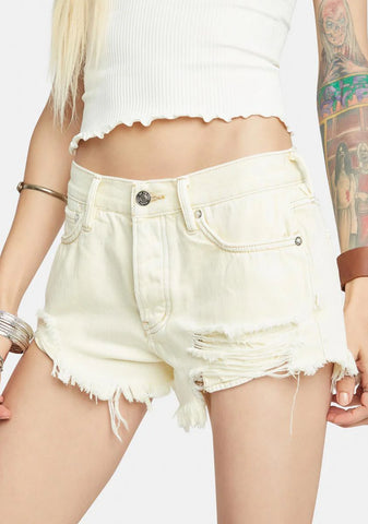 Loving Good Vibrations Denim Shorts