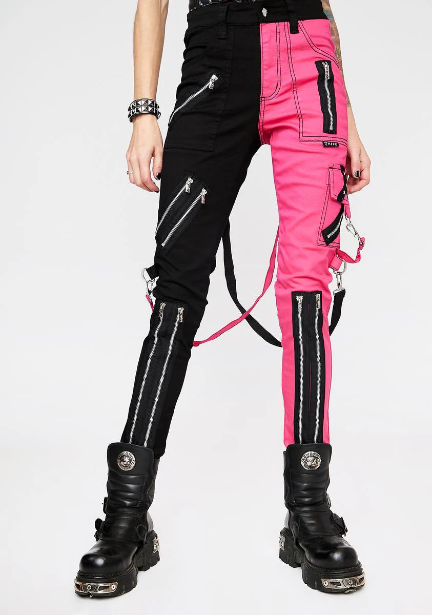 Pink Split Leg Rage Pants