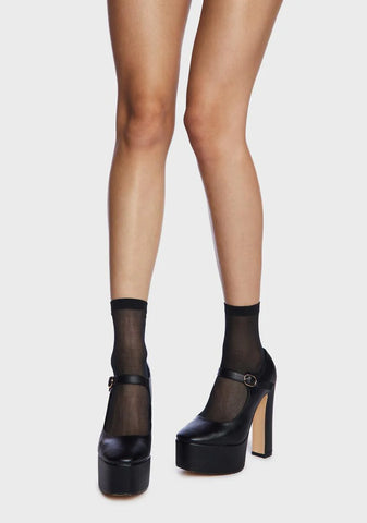 Yours Conditionally Heeled Mary Janes