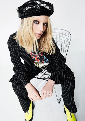 Endless Noir Sequin Beret
