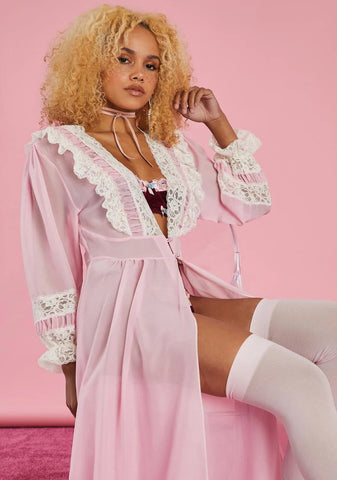 Expecting Company Chiffon Robe