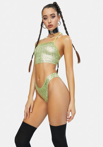 Acid Hypnotic Hype Lace Up Top