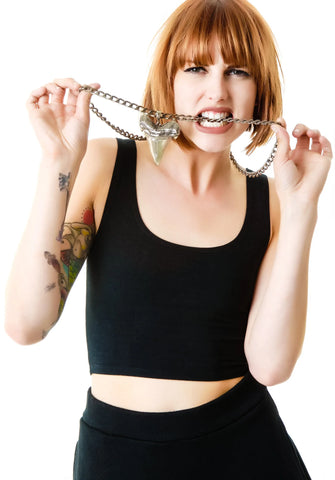 Oversized Shark Tooth Necklace