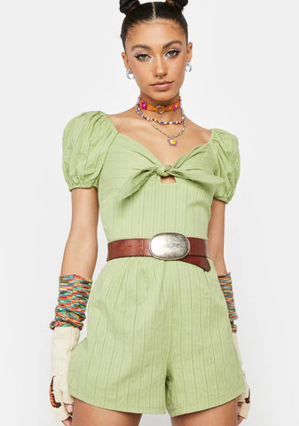 Tropical Sun Season Knotted Romper