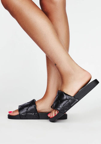 Designer Love Quilted Slides