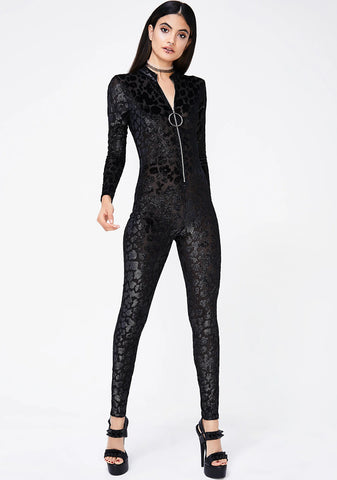 Wild Spotz Burnout Catsuit
