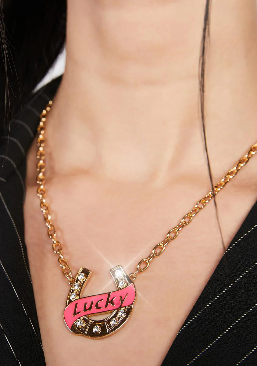 Very Superstitious Horseshoe Necklace