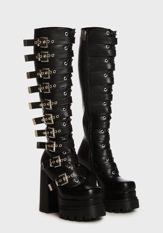 Hell Raiser Knee High Boots