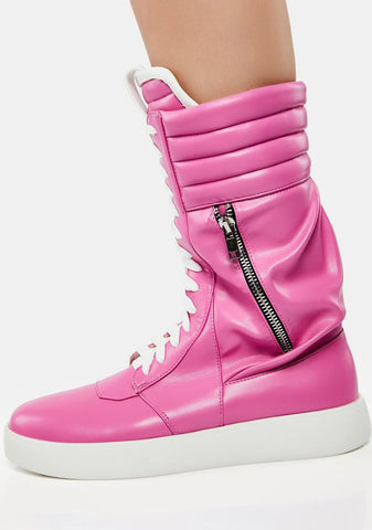 Pink Tony Ultra High Top Sneakers