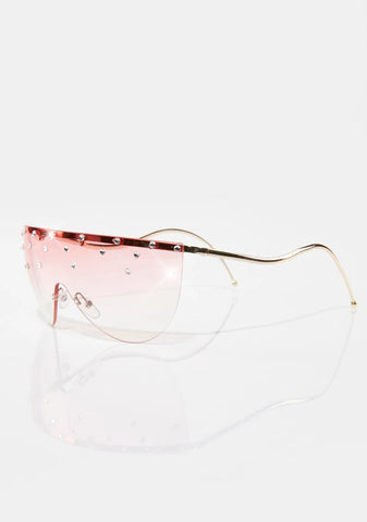 Sugar Shine On Me Rhinestone Sunglasses