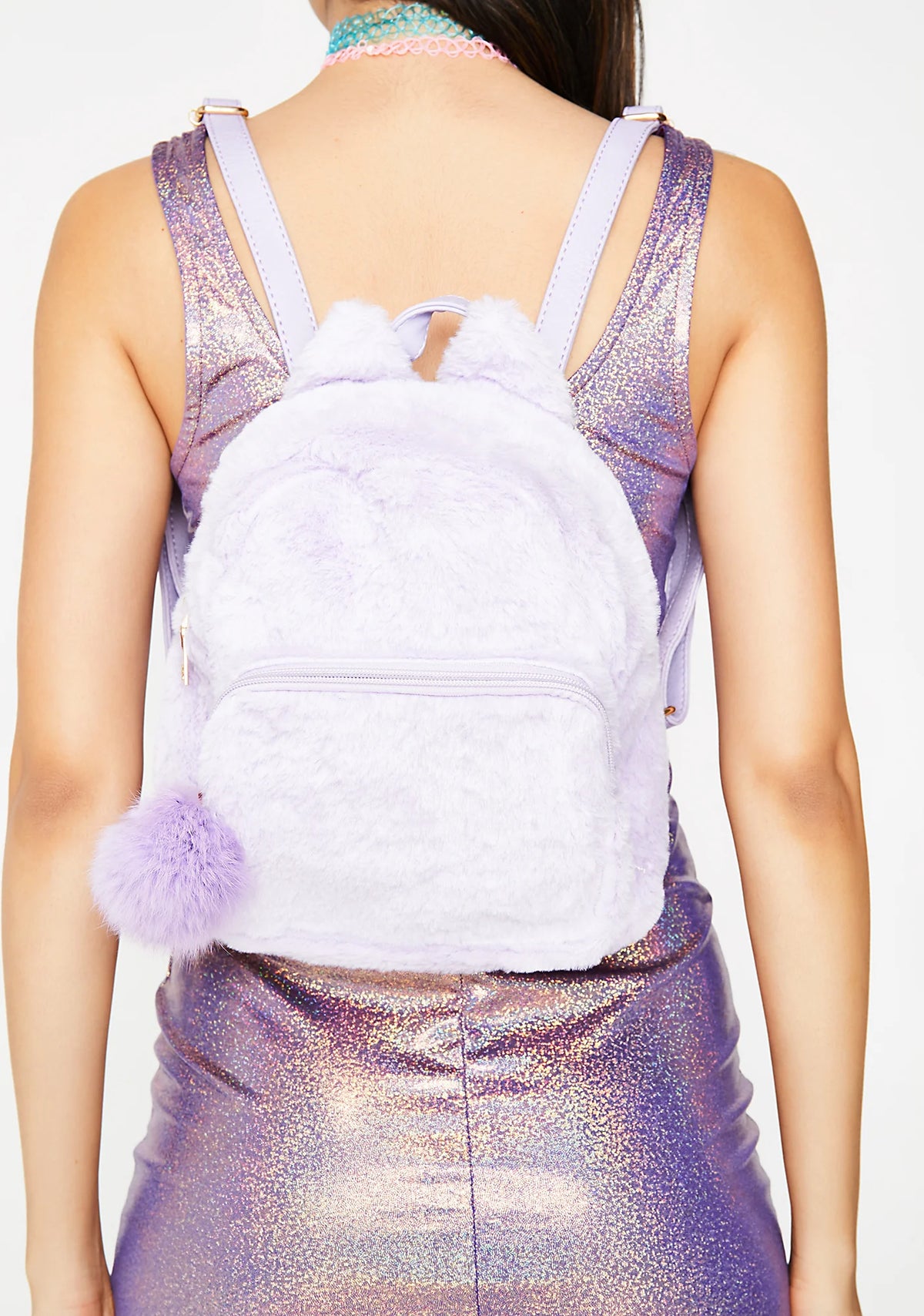 Lavender Stroke Of Genius Mini Backpack