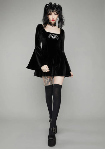 Burial Ground Velvet Mini Dress