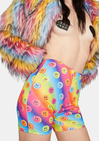 Never Been Happier Biker Shorts