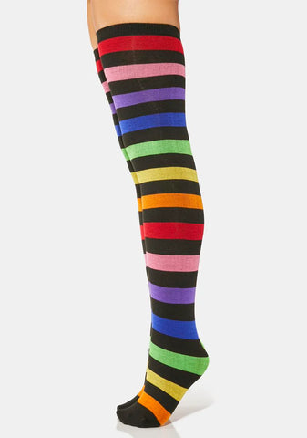 Loud And Proud Thigh High Socks
