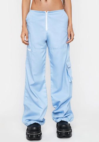 Cotton Drill Blue Xander Cargo Trousers