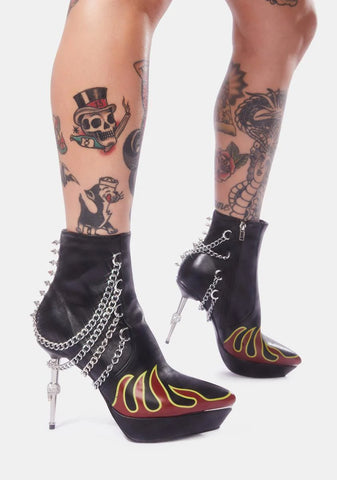 Burn Notice Chain Booties