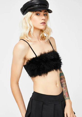 Lala La Fleur Boob Tube- Black