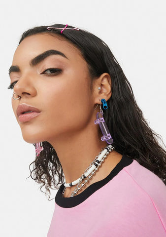 Skateboarding Sass Earrings Set