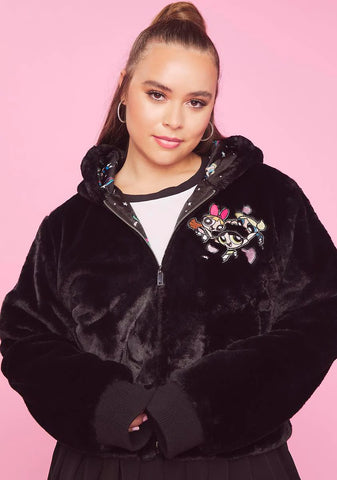 Plus Better Together Faux Fur Jacket