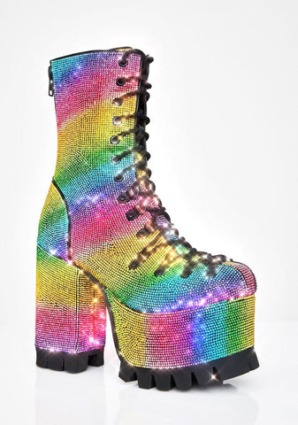 Candylicious Rhinestone Boots