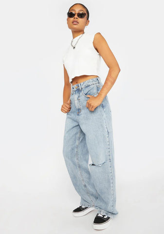 Aged Blue Billie Jeans