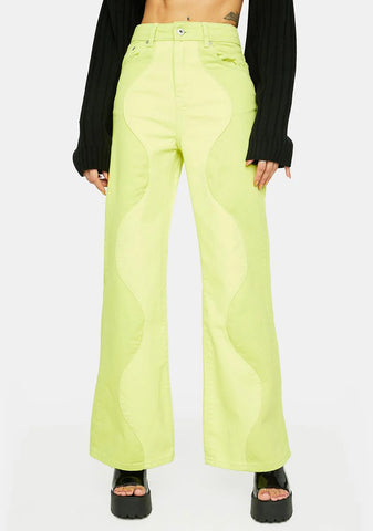 Neon Underworld Wide Leg Jeans