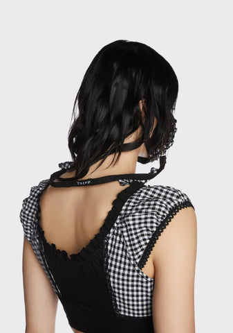 Black And White Solid Face Cover