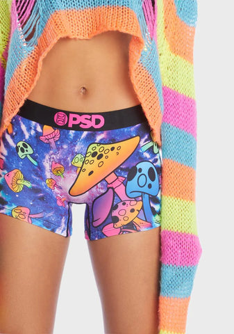 Space Shrooms Boy Shorts