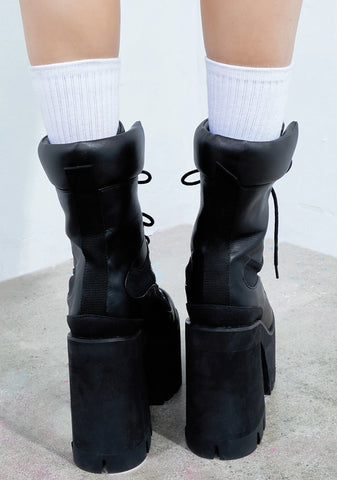Werkin' Overtime Platform Hiker Boots