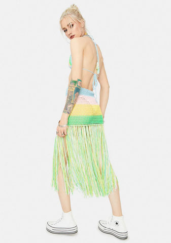 Blissful Dancing Crochet Fringe Set