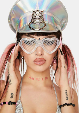 Party Rockers Light Up Heart Glasses