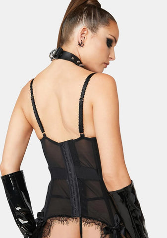 X Bettie Page Night Tempest Basque