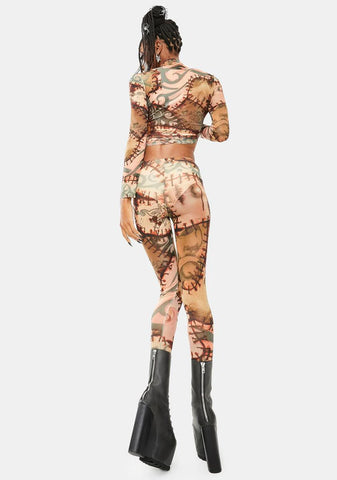 Under Your Skin Mesh Leggings