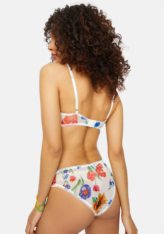 Here Comes The Sun Floral Bra And Panty Set