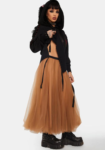 Fairy Mesh Midi Skirt