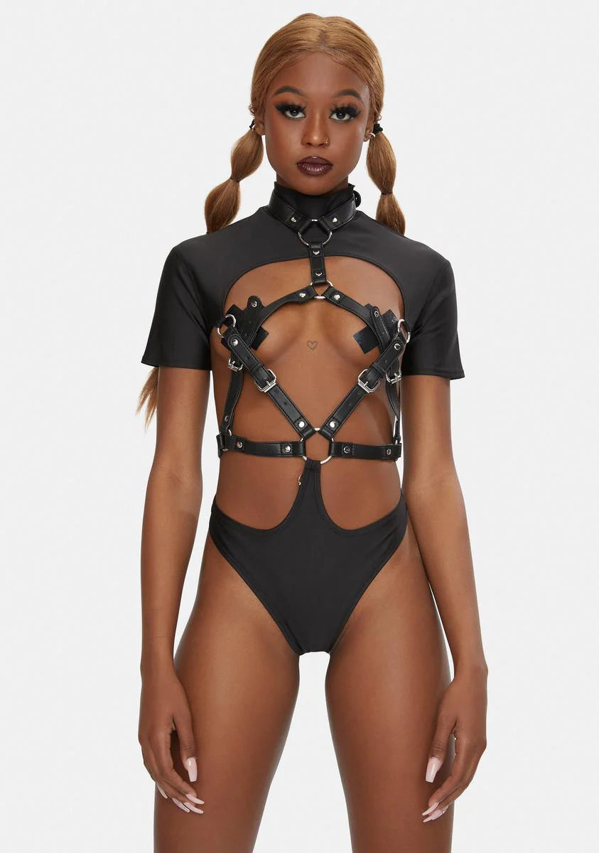 Fetish Belted Bodysuit