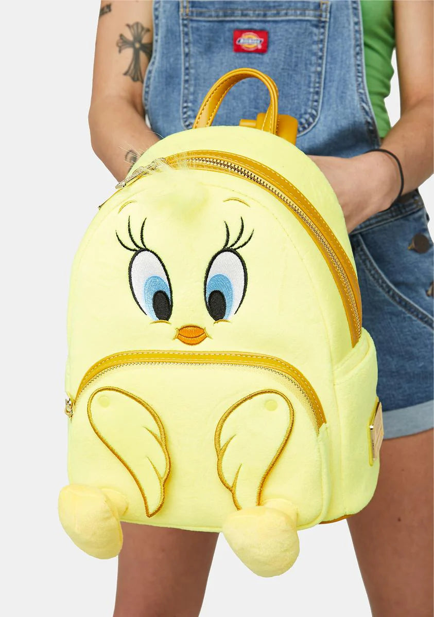 Looney Tunes Tweety Plush Mini Backpack