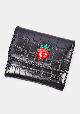 Sweetest Bliss Tri-Fold Strawberry Wallet