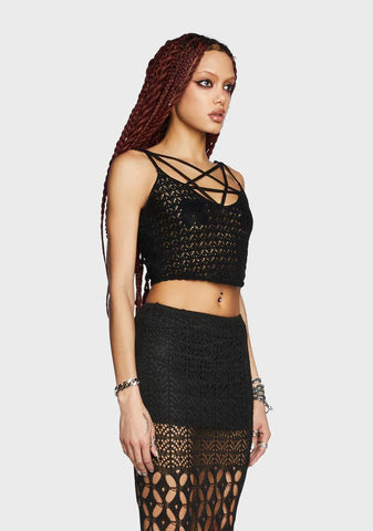 Hope For The Worst Crochet Tank