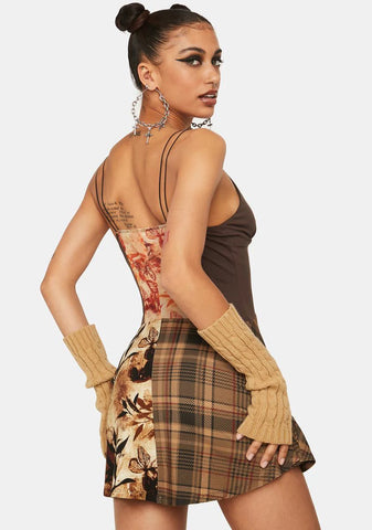Ignis Patchwork Mini Dress