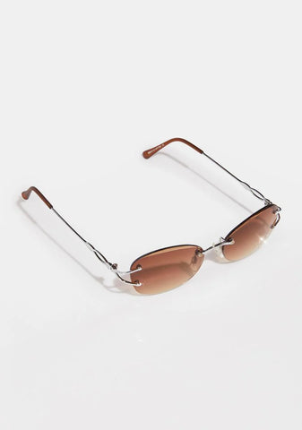 Dolly Amber Heart Sunglasses