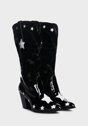 Star Space Cowgirl Boots